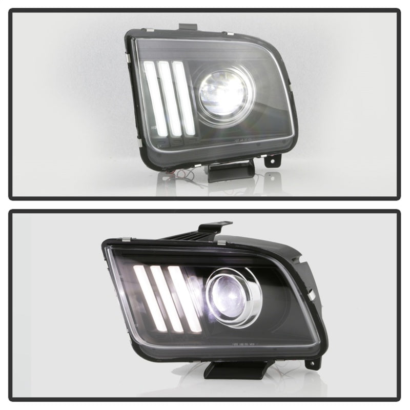 Spyder 5088192 fits Ford 05-08 Mustang V2 High-Power LED Headlights - Black PRO