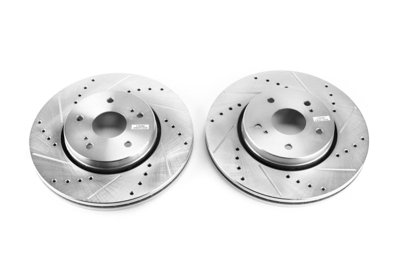 PowerStop fits Suzuki 10-13 Kizashi Front Evolution Drilled & Slotted Rotors -
