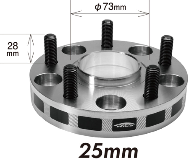 Project Kics W5125W160 25mm Thick 12x1.50 60mm Hub 5x114.3 Wide Tread Spacers