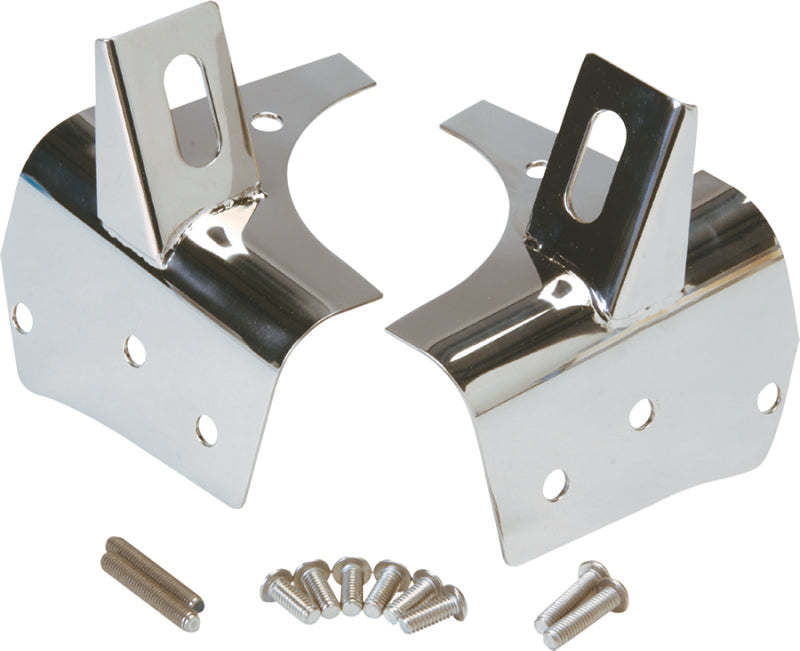 Kentrol 30532 fits Jeep 97-06 Wrangler TJ Light Bracket Pair - Polished Silver