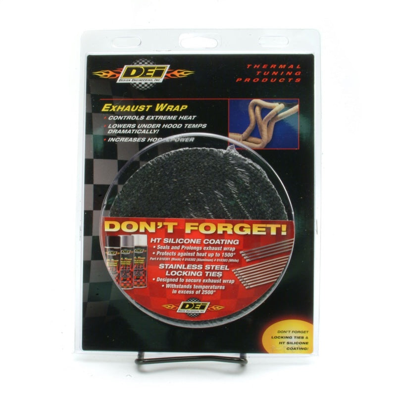DEI 10107 Exhaust Wrap 1in x 50ft - Black