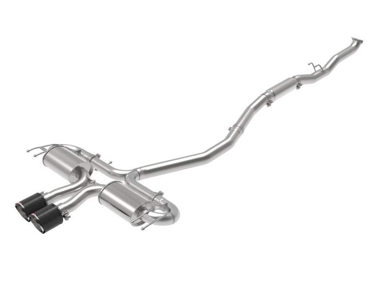 AFE 49-36624-C 3in 304 SS Cat-Back Exhaust System w/CF Tips 17-20 fits Honda C