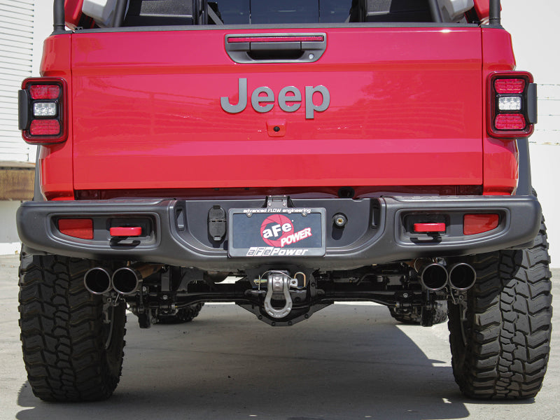 AFE 49-38084-B Series 3in-2-1/2in 304 SS Cat-Back 2020 fits Jeep Gladiator (JT