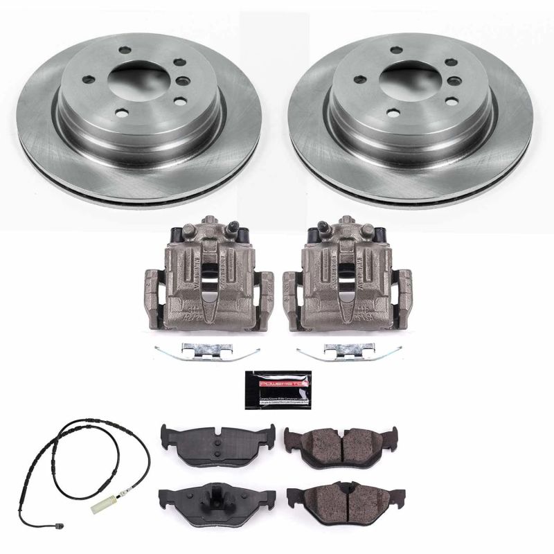 PowerStop KCOE7008 fits BMW 13-15 X1 Rear Autospecialty Brake Kit w/Calipers