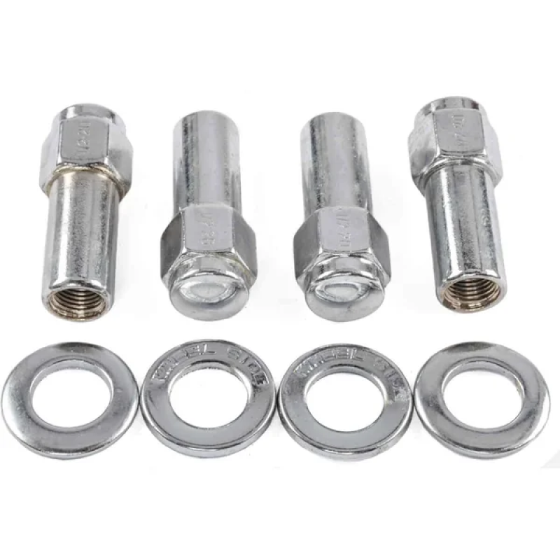 Weld 601-1412 Closed End Lug Nuts 12mm x 1.5 Thread Shank Seat - Chrome (4 Pa