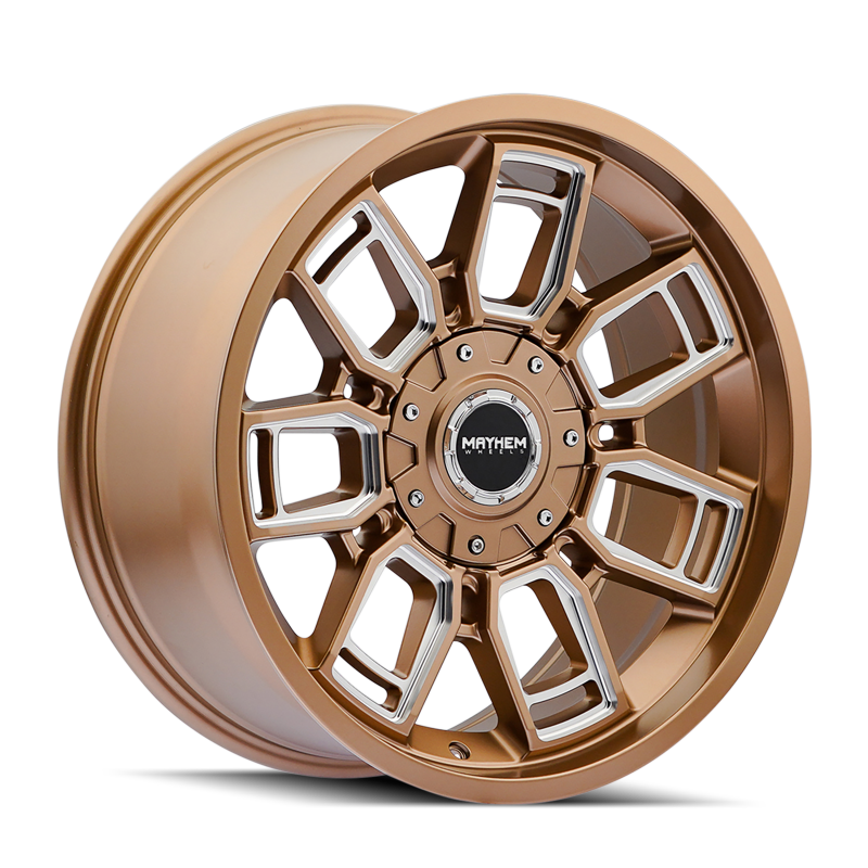 Mayhem 8118-2937MZ 8118 Ordinance 20x9 / 6x135/139.7 BP / 106.1mm Hub Matte Bronze Wheel w/ Milled Spokes
