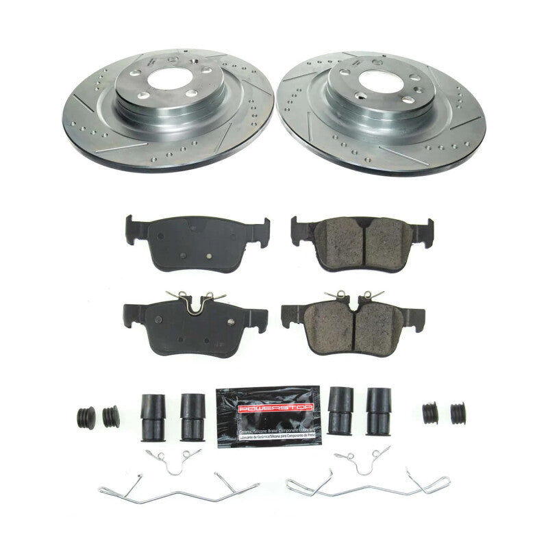 Power Stop K8224 18-21 fits Volvo XC60 Rear Z23 Evolution Brake Kit
