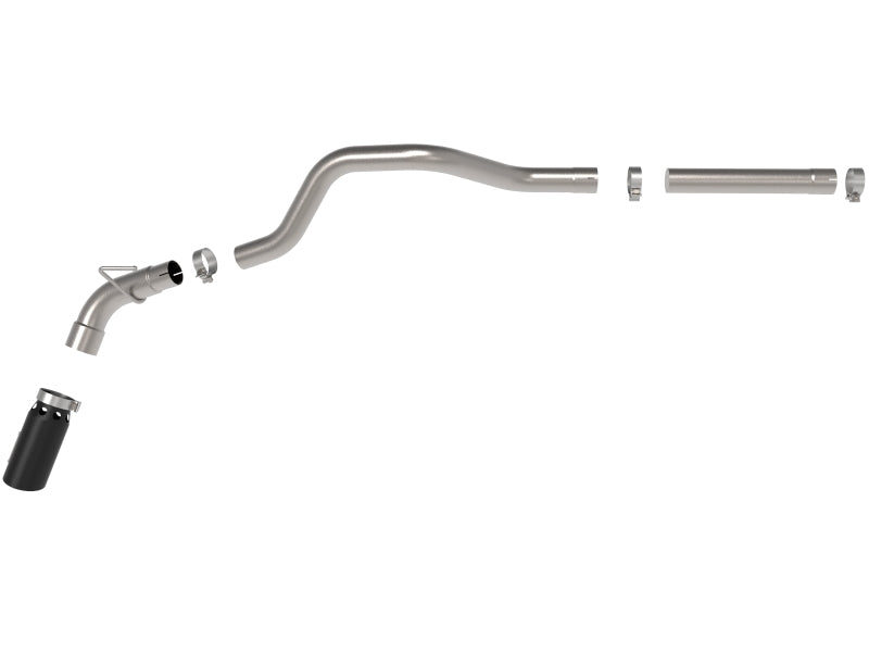 AFE 49-42065-B BORE HD 3in 409-SS DPF-Back Exhaust w/Black Tip 14-18 fits RAM 1