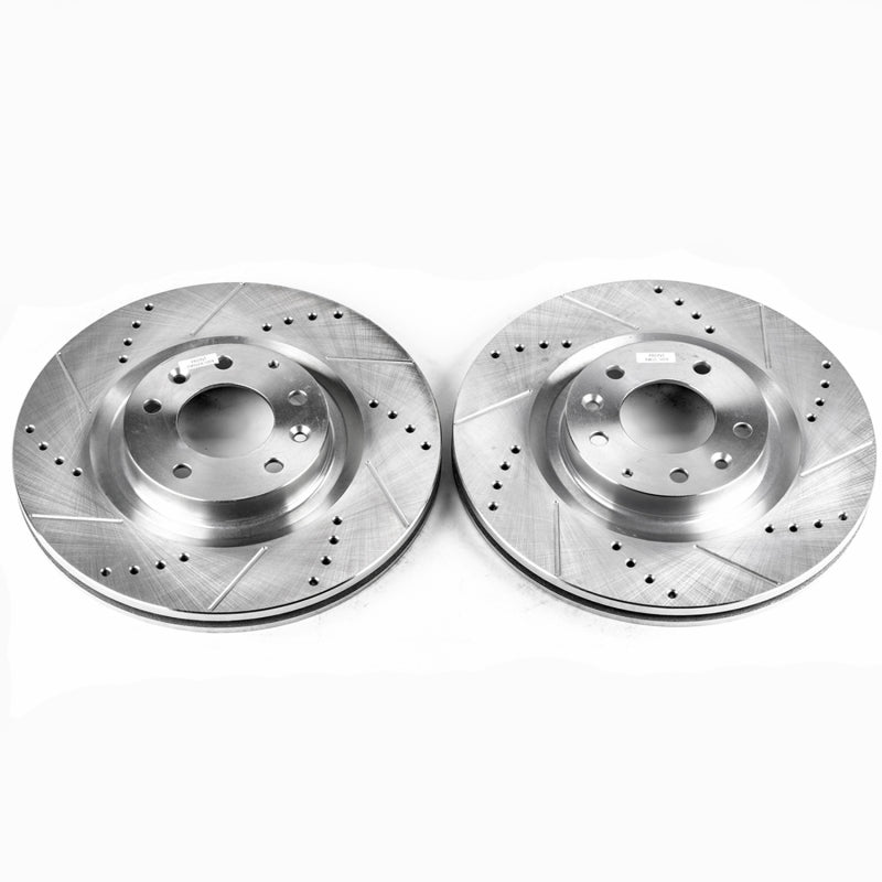 PowerStop fits Mazda 04-11 RX-8 Front Evolution Drilled & Slotted Rotors - Pair