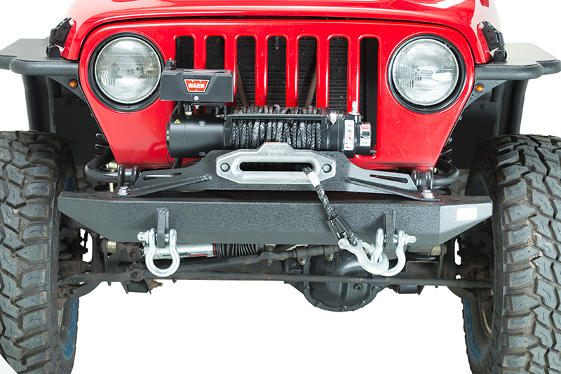 Fishbone Offroad FB22049 fits Jeep 97-06 Wrangler TJ Rubicon Front Bumper - Blk