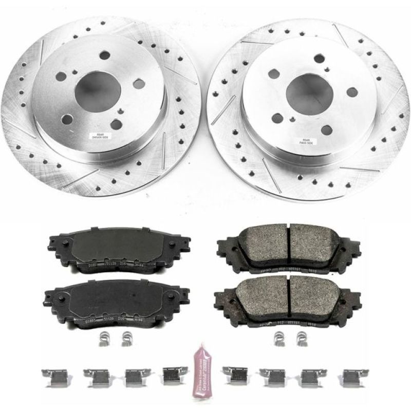 PowerStop K7739 fits Lexus 15-17 NX200t Rear Z23 Evolution Sport Brake Kit