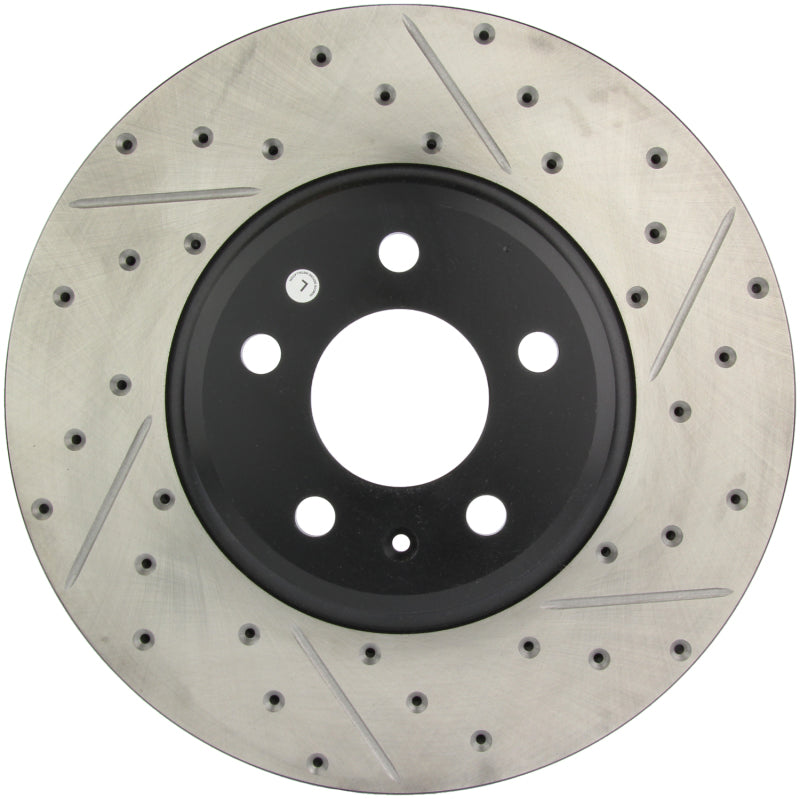 Stoptech 127.33123L Power Slot 09-10 Audi A4/A4 Quattro / 08-10 A5 / 10 S4 Front Left Drilled & Slotted Rotor