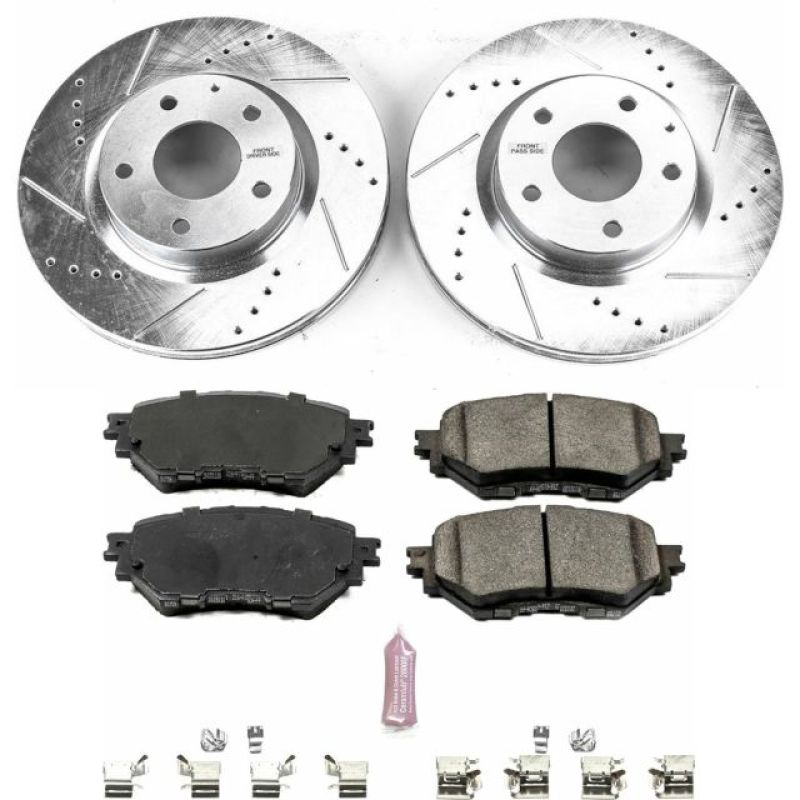 PowerStop K7517 fits Mazda 17-18 3 Front Z23 Evolution Sport Brake Kit