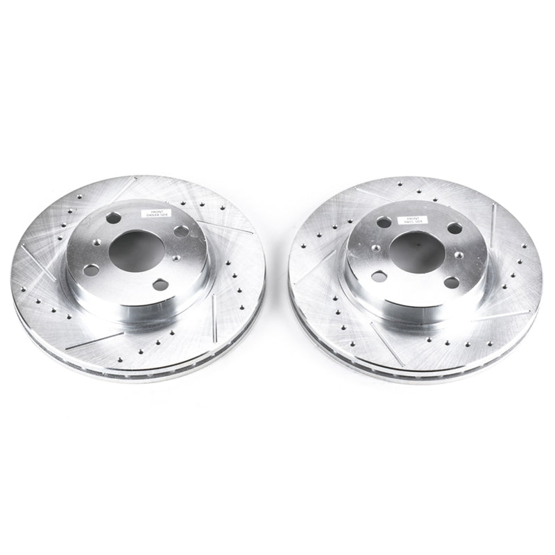 PowerStop fits Chevrolet 98-02 Prizm Front Evolution Drilled & Slotted Rotors -