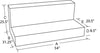 Tradesman 73292 Aluminum L-Shape Liquid Storage Tank (92 Gallon Capacity) - Blk