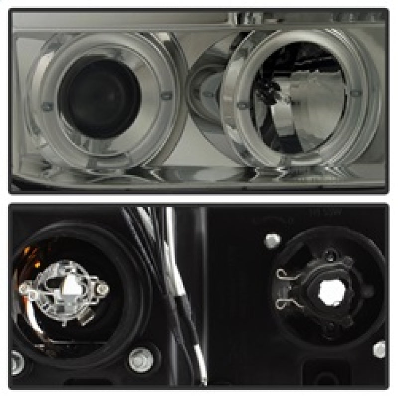 Spyder 5012043 fits Toyota 07-13 Tundra Projector Headlights LED Halo LED Smke