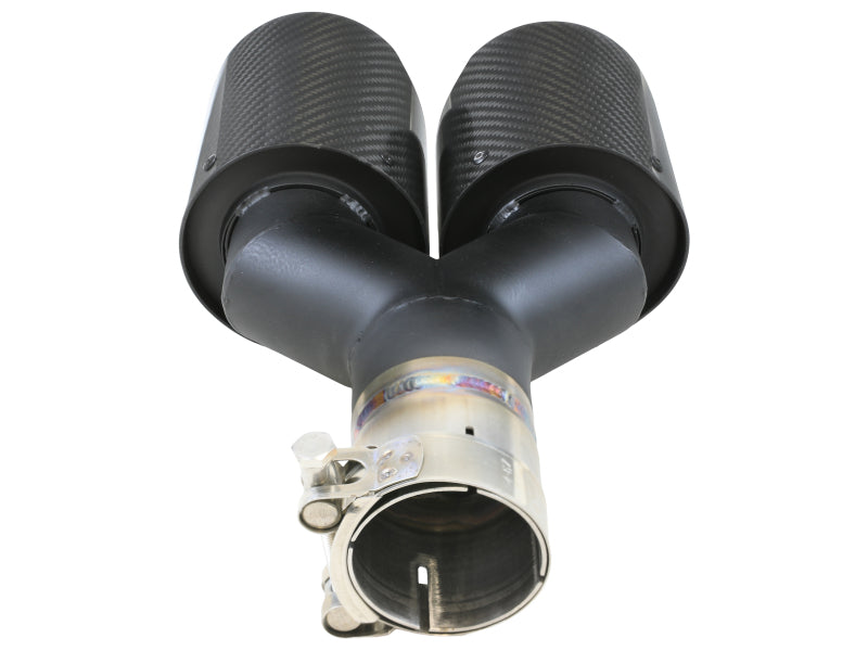 AFE 49T25480-C122 2.5in 304 Stainless Steel Clamp-on Exhaust Tip Driver side 2