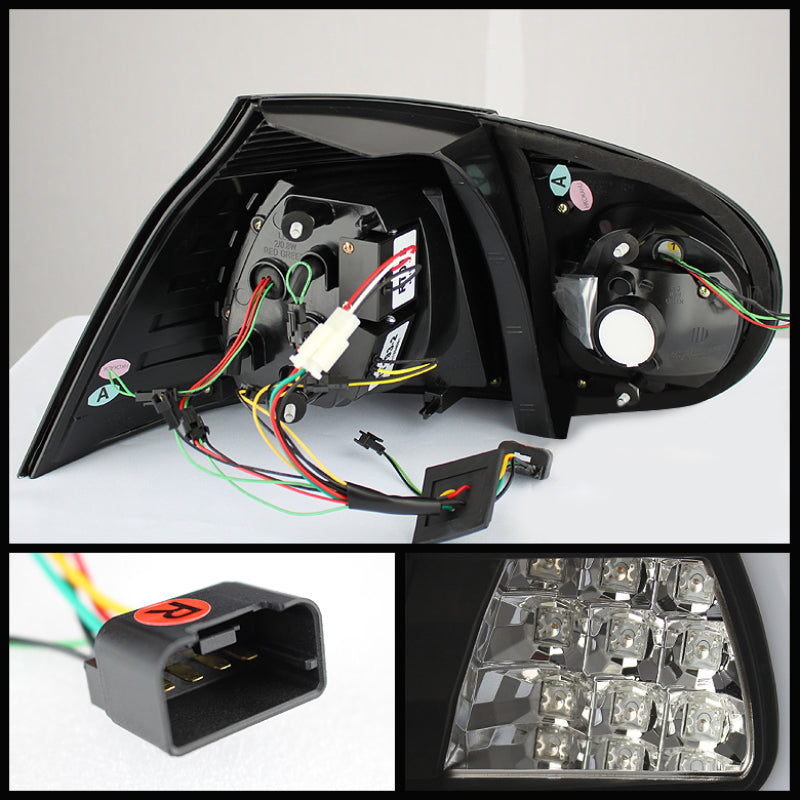 Spyder 5073792 fits Volkswagen 06-09 Golf V LED TURN SIGNAL LED Tail Lights Bla