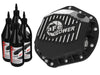 AFE 46-71061B ries Rear Diff Cover Black w/ Machined Fins & Gear Oil 01-18 fits