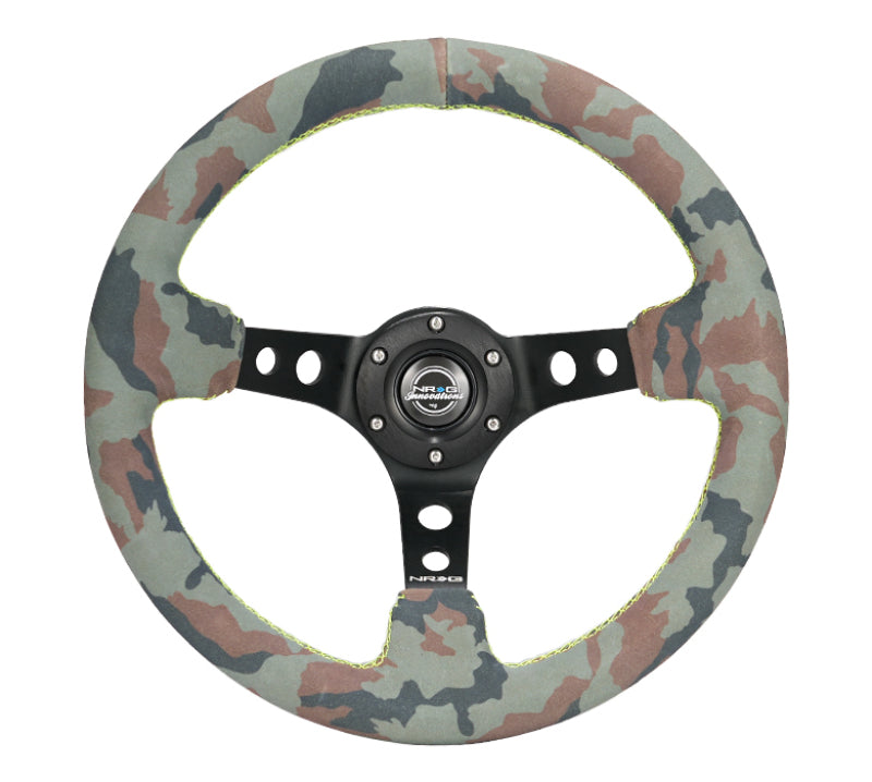 NRG RST-012S-CAMO RST-012S-CAMO Reinforced Steering Wheel Sport/Suede Steering