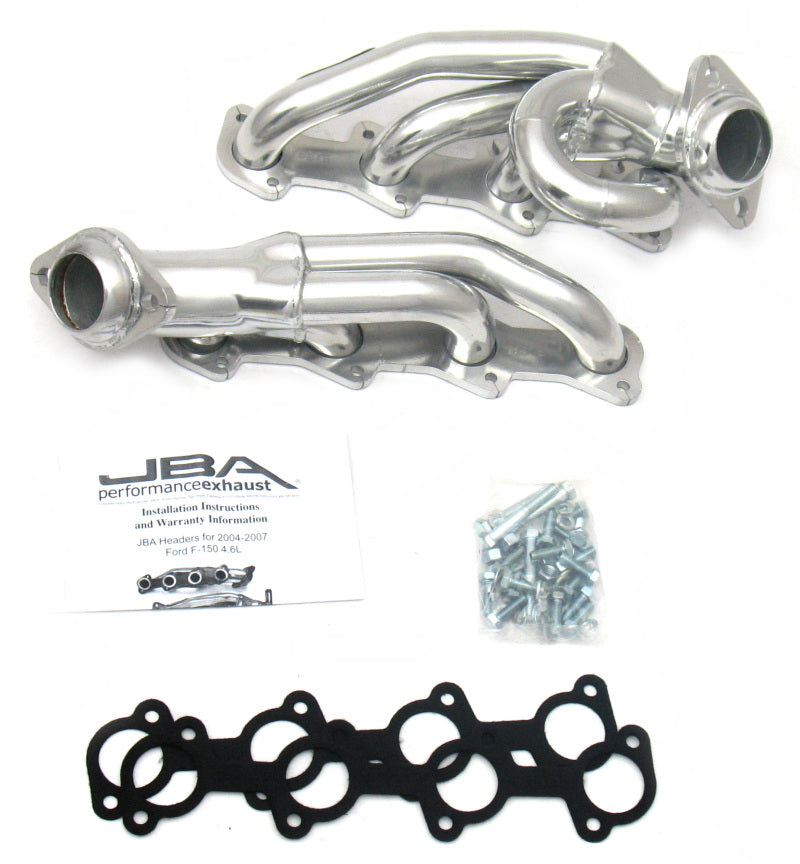 JBA 1687SJS fits Ford 04-08 F-150 4.6L 2V 1-1/2in Primary Silver Ctd Cat4Ward Header