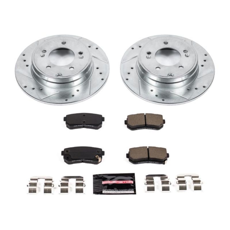 PowerStop K7505 fits Hyundai 16-19 Sonata Rear Z23 Evolution Sport Brake Kit