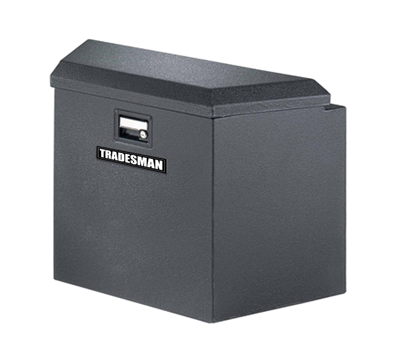 Tradesman 76220 Steel Trailer Tongue Storage Box (16in.) - Black