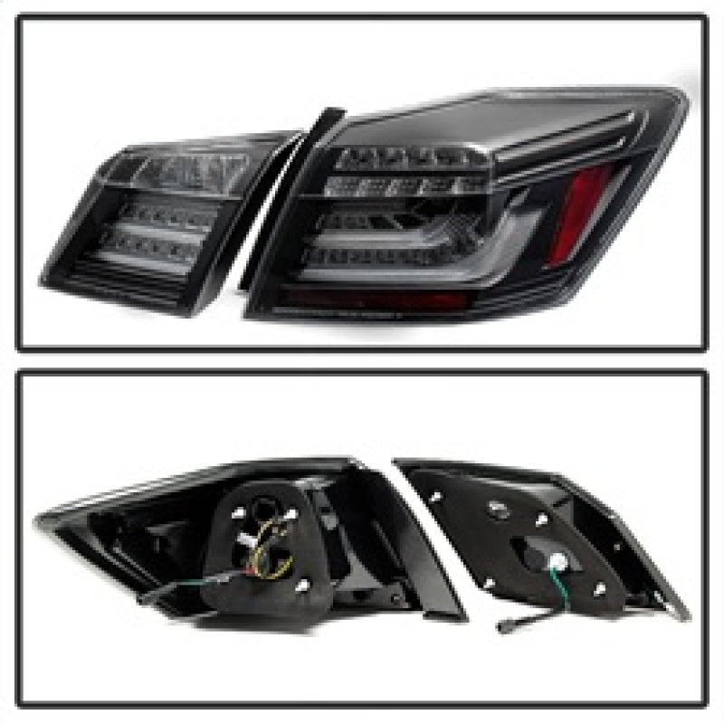 Spyder 5082053 fits Honda 13-20 Accord 2015 4DR LED Tail Lights - Black ALT-YD-