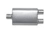 Gibson BM0110 MWA Superflow Center/Dual Oval Muffler - 4x9x14in/3in Inlet/3in O