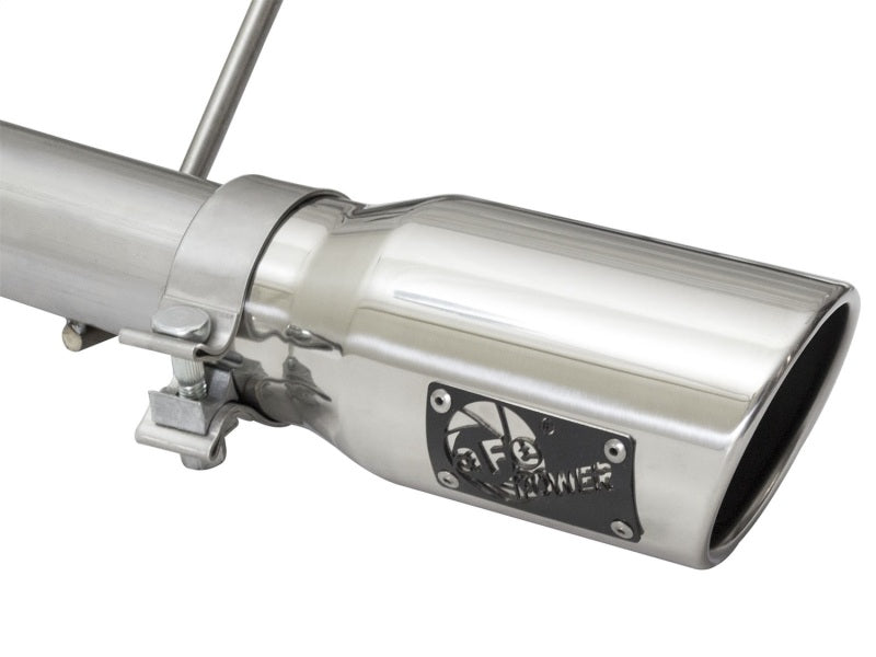 AFE 49-48056-P Series CB 2.5in Dual Center Exit SS Exhaust w/ Polish Tip 07-15