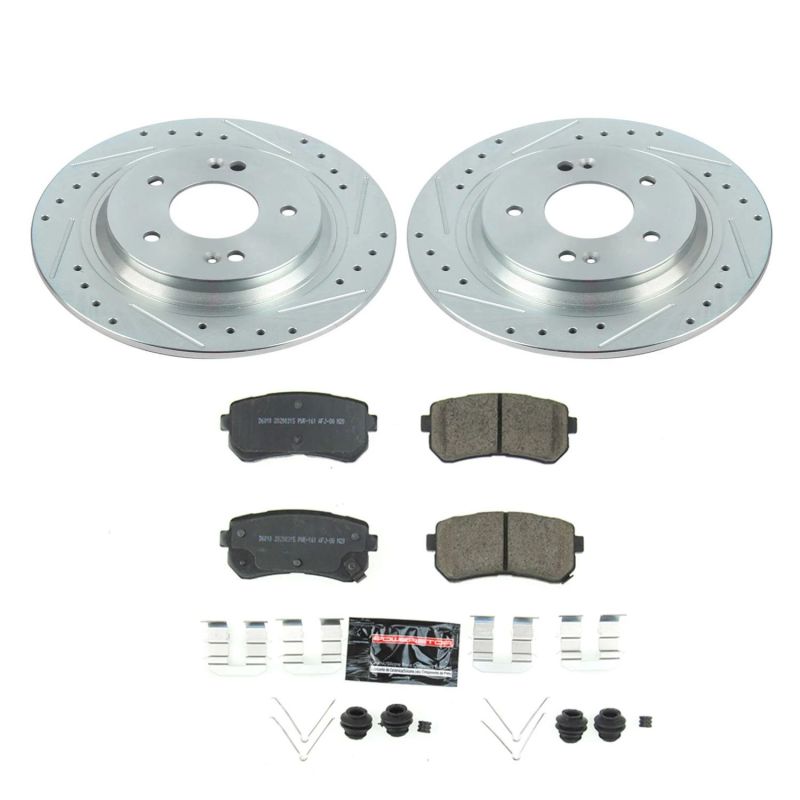 PowerStop K8306 fits Hyundai 18-19 Kona Rear Z23 Evolution Sport Brake Kit