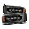 AlphaRex 880566 02-05 fits Dodge Ram 1500 NOVA LED Proj Headlights Alpha Blac
