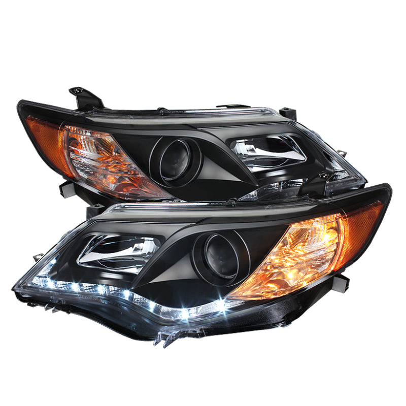 Spyder 5072658 fits Toyota 12-14 Camry Projector Headlights DRL Blk High 9005 (