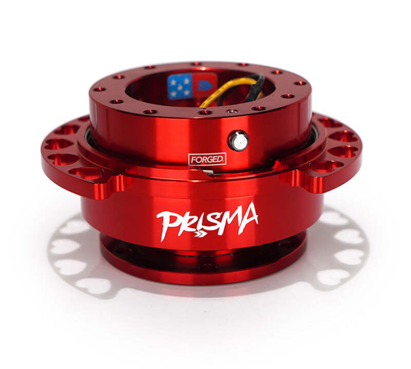NRG SRK-222RD-RD Quick Release Kit - Red Body/ Red Heart Cutout Ring