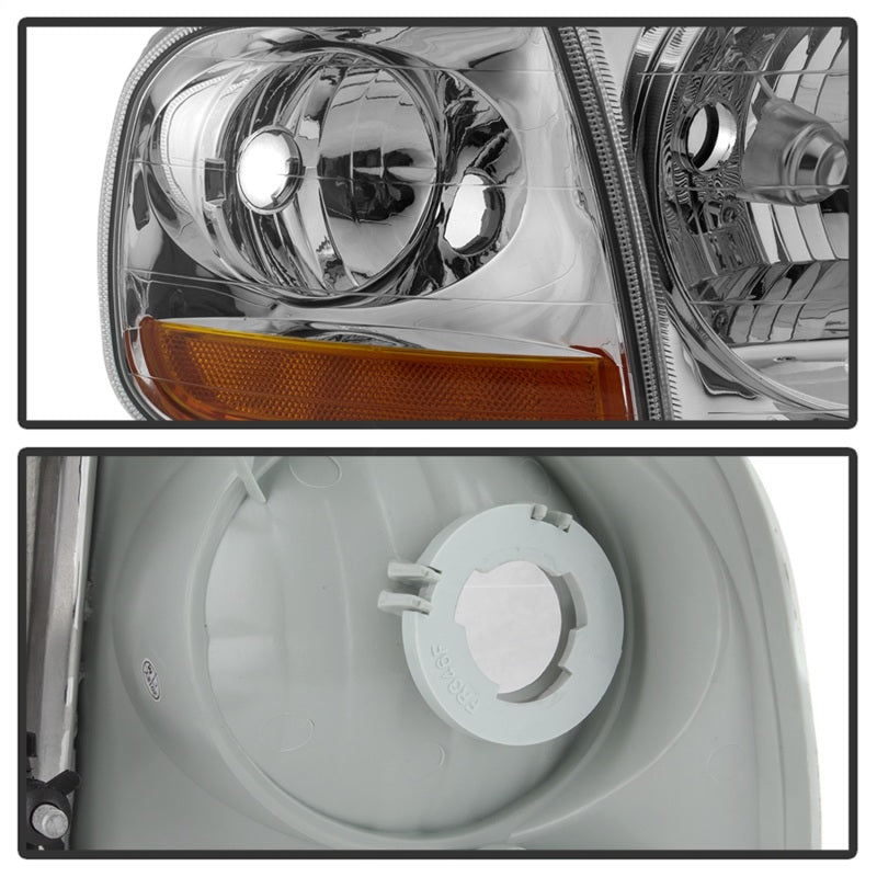 xTune 9042645 97-03 fits Ford F-150 4pc OEM Style Headlights w/Corner - Chrome