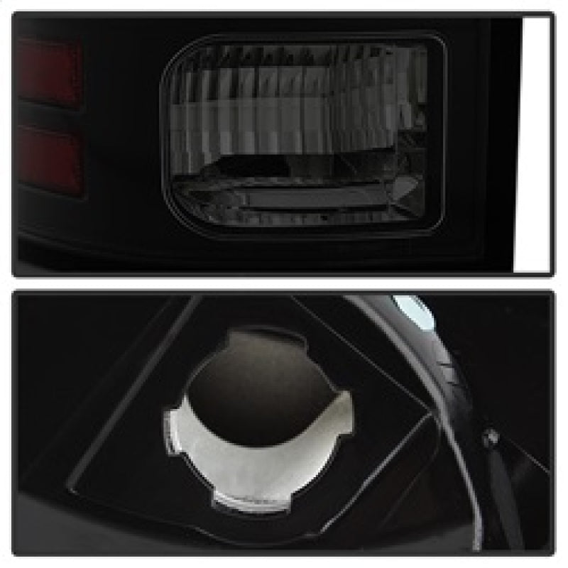Spyder 5084064 fits Dodge 13-14 Ram 1500 Light Bar LED Tail Lights - Black Smok