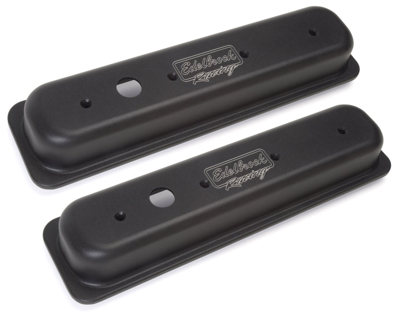Edelbrock 41723 Valve Cover Victor Series fits Chevrolet 1987-1995 262-400 CI V8 Black