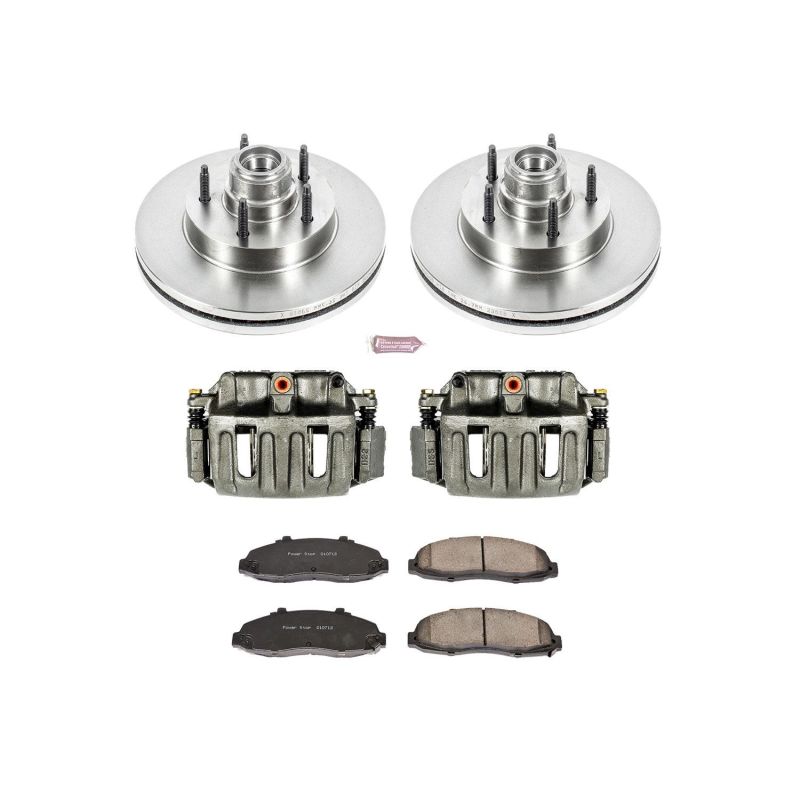 Power Stop KCOE1863A 99-00 fits Ford F-150 Front Autospecialty Kit w/Cals