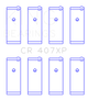King CR407XP fits Nissan CA18DET (Size STD) Performance Rod Bearing Set