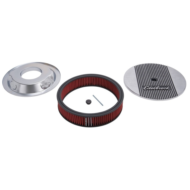 Edelbrock 4266 Air Cleaner Elite II 14In Diameter w/ 3In Element Polished