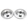 PowerStop fits Nissan 95-98 200SX Front Evolution Drilled & Slotted Rotors -