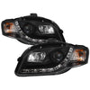 Spyder 5008572 fits Audi 06-08 A4 Projector Headlights Halogen Model Only - DRL