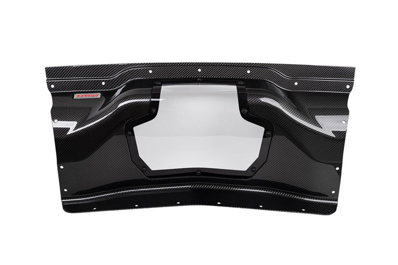 CORSA Performance 44009 Corsa 2020+ fits Chevrolet Corvette C8/Z06 Carbon Fiber Air Intake Trunk Panel with Polycarbonate