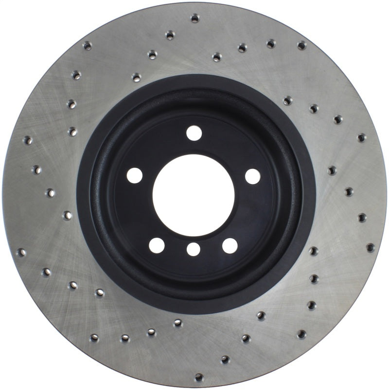 Stoptech 128.34104L Sport Cross Drilled Brake Rotor - Front Right