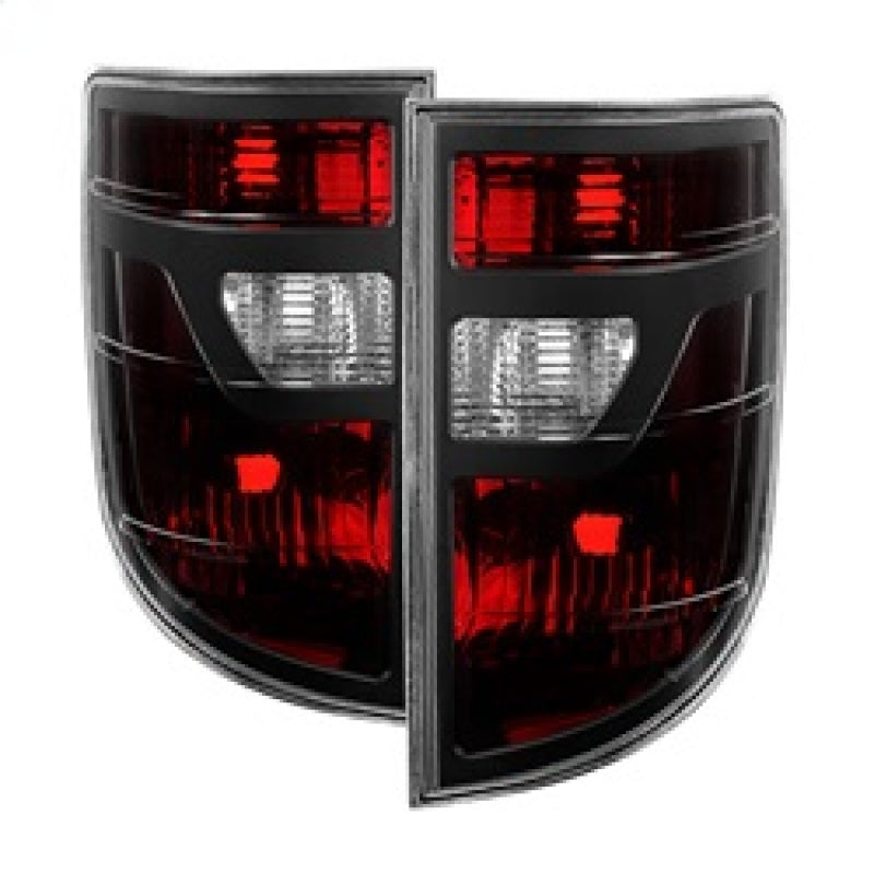 9033193 Xtune fits Honda 06-08 Ridgeline Pickup OEM Style Tail Lights Red Smok