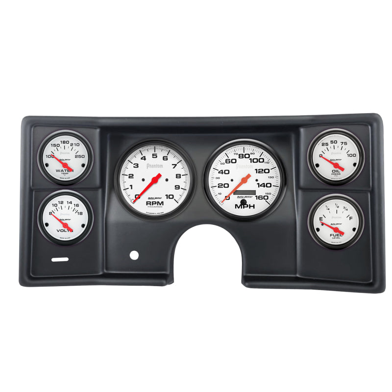 AutoMeter 2935-09 Autometer Phantom Direct Fit Dash Kit 78-81 Malibu / El Camino / Montecarlo (2 x 5in. / 4 x 2-5/8in)