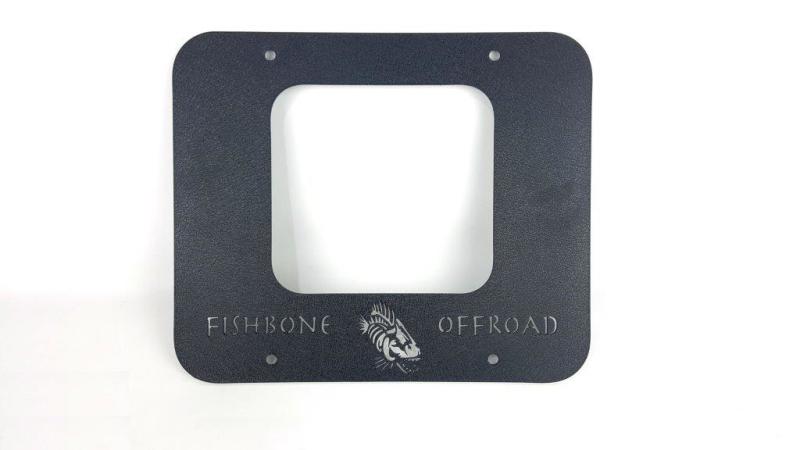 Fishbone Offroad FB31058 fits Jeep 97-06 Wrangler TJ Tailgate Plate - Black Tex