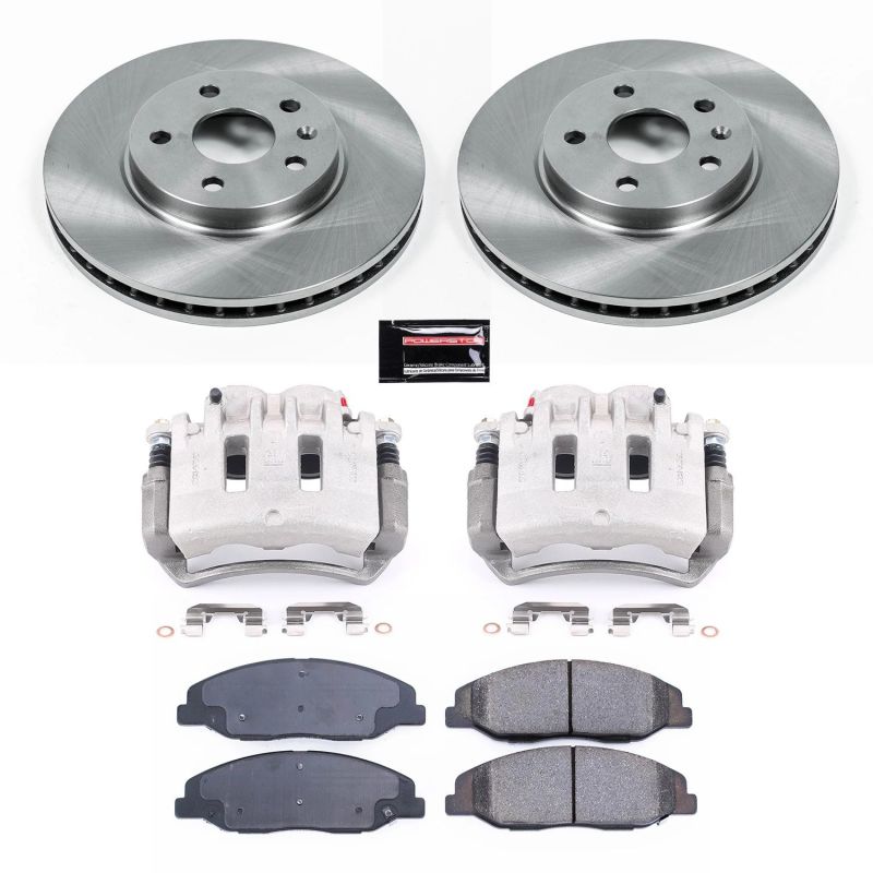 Power Stop KCOE4721 08-14 fits Cadillac CTS Front Autospecialty Kit w/Cals