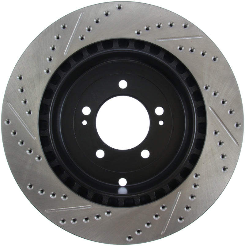 Stoptech 127.46075L Slotted & Drilled Sport Brake Rotor