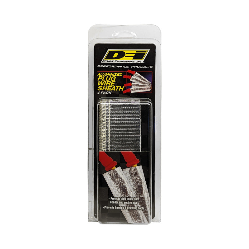 DEI 10409 Plug Wire Sheath 3/4in x 6in - 4-pack - Aluminum